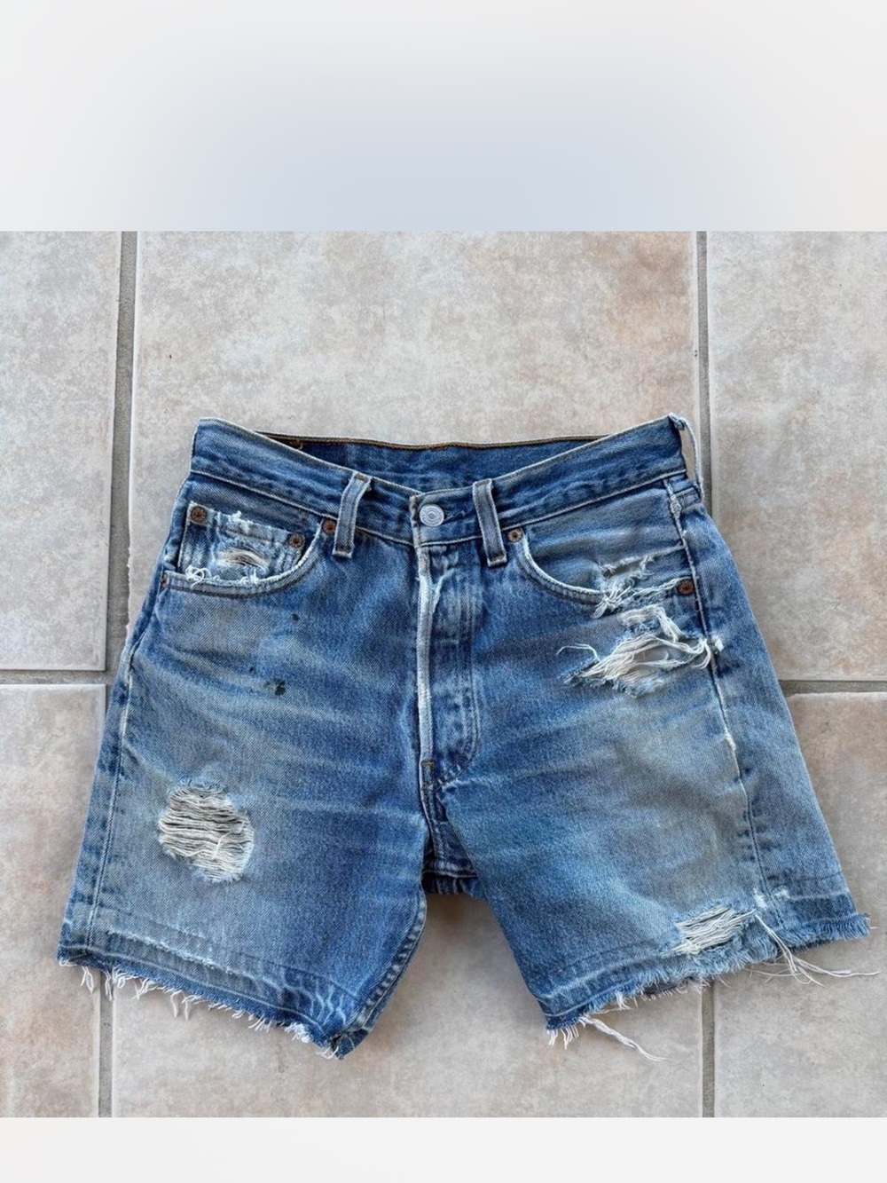 Vintage levis denim cutoff shorts